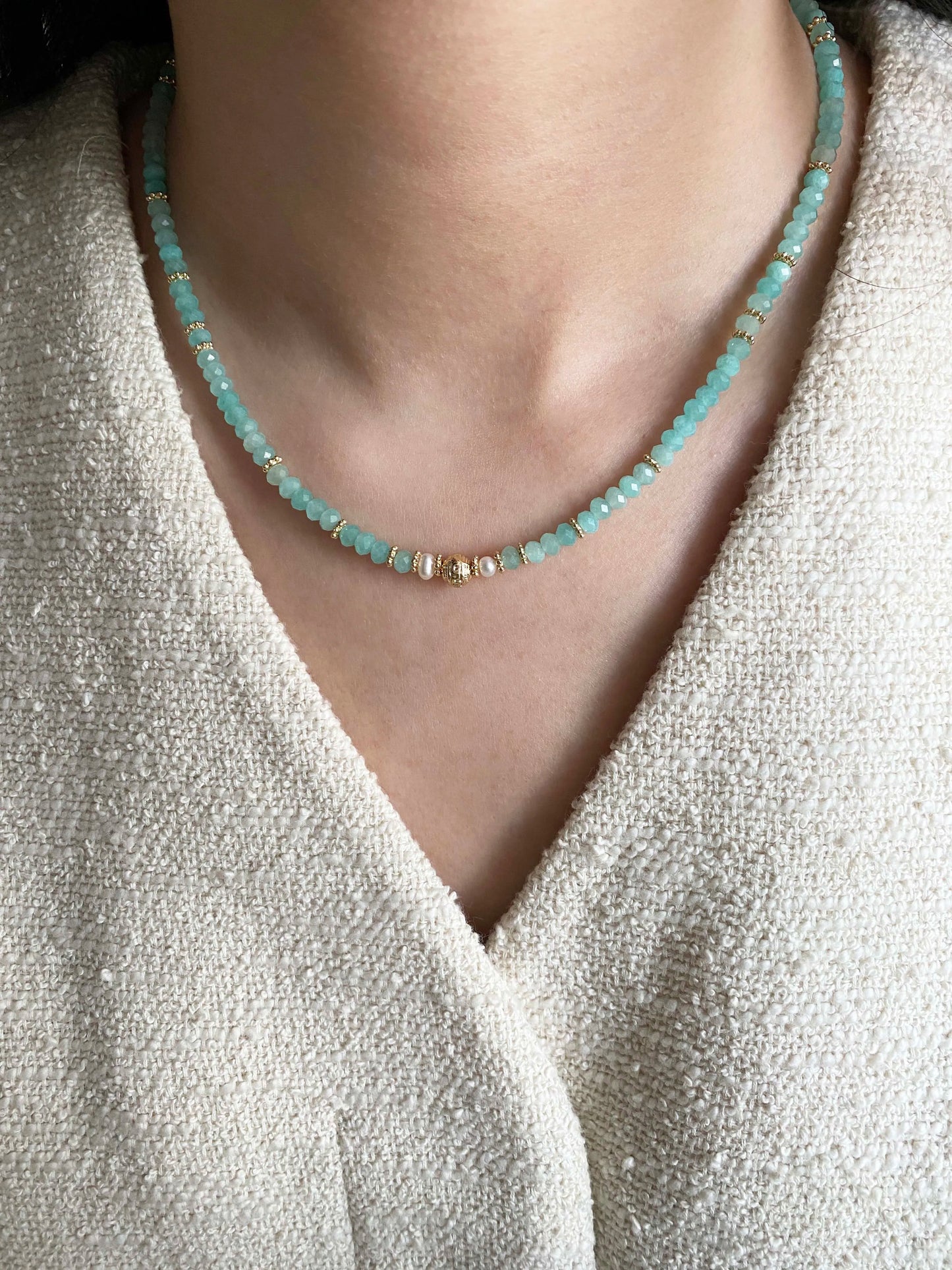 Amazonite Necklace – Long Island | HOTSHELLOW Stone Bookstore