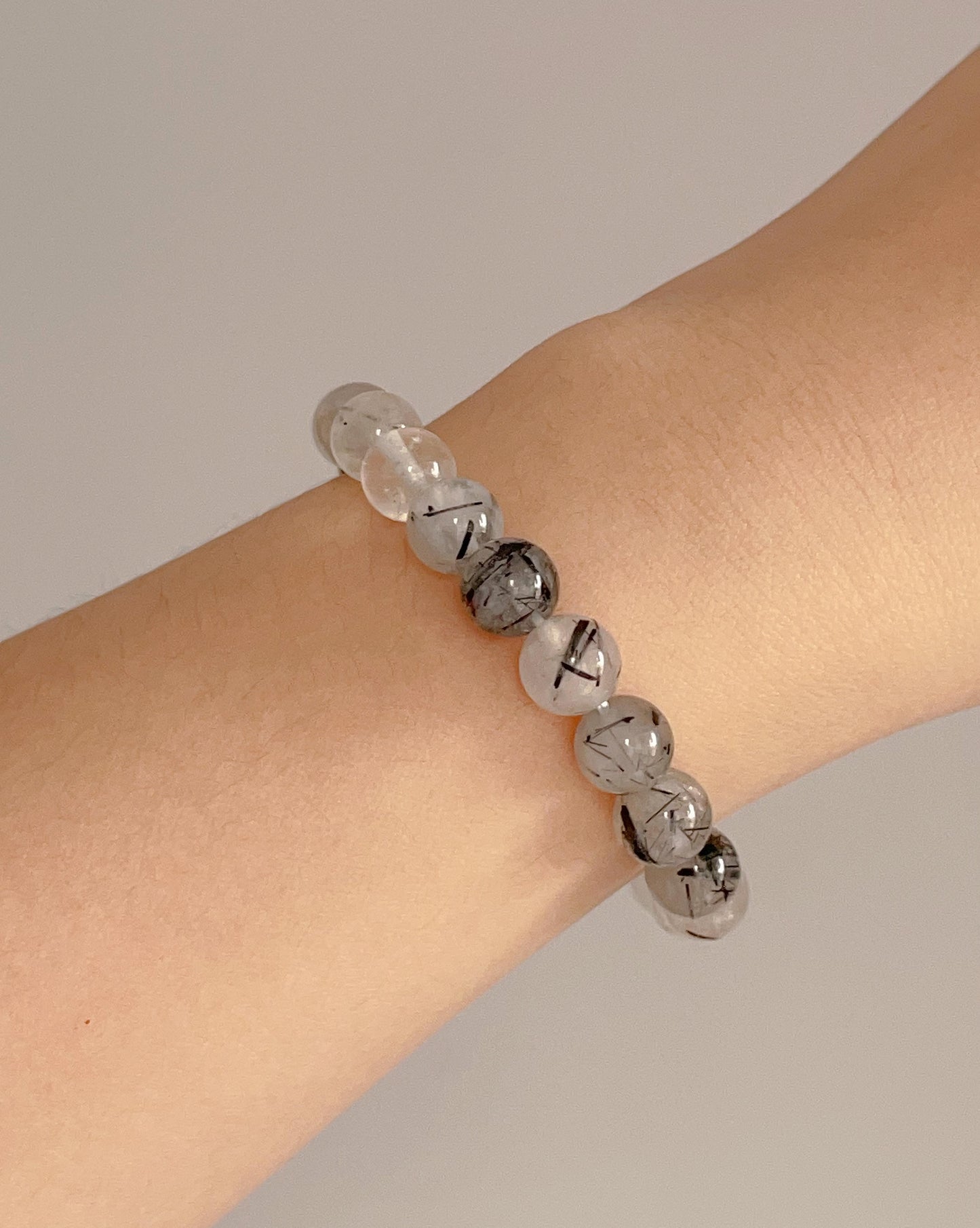 Black Rutilated Quartz Bracelet-HOTSHELLOW-P3
