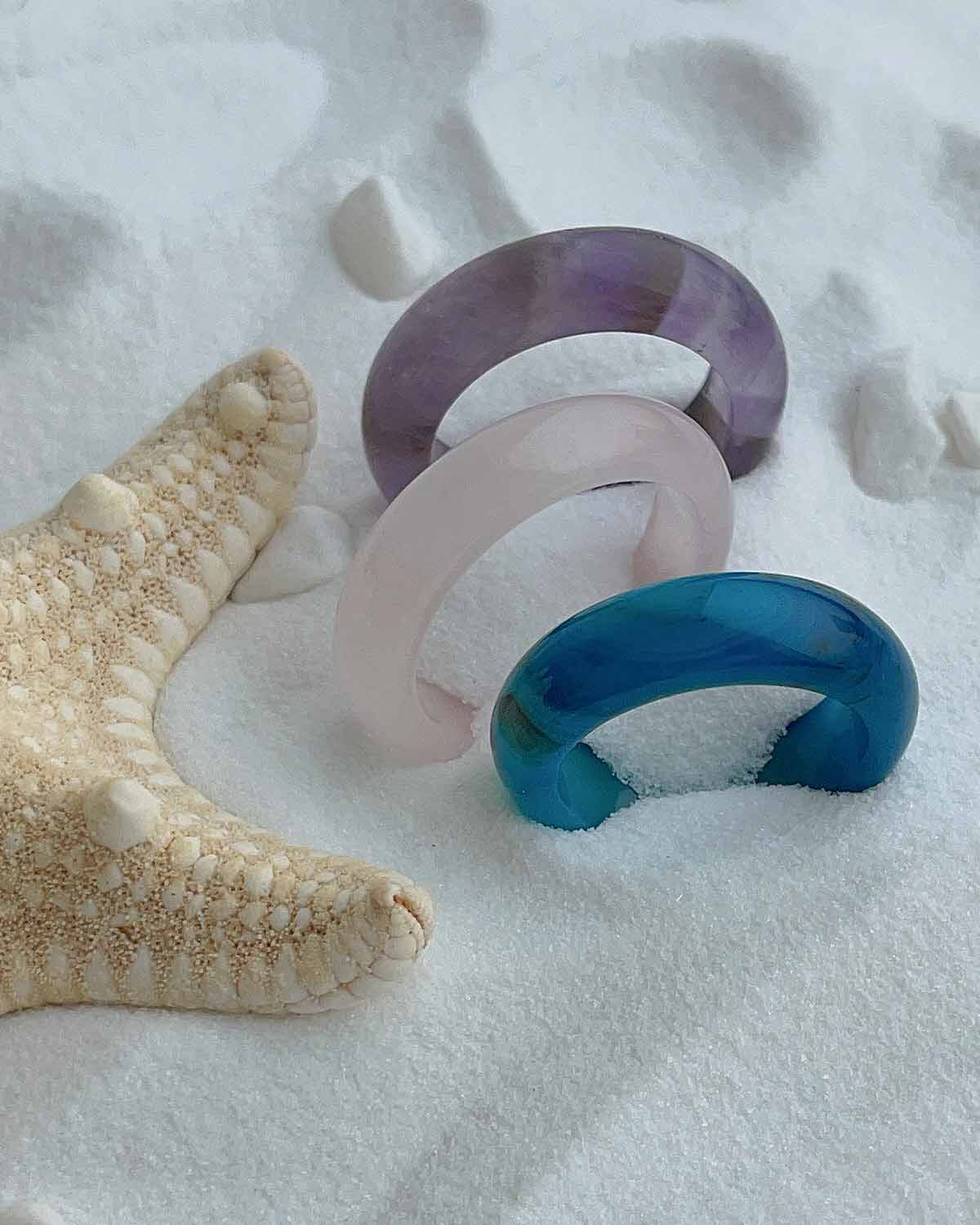 Blauer Achatring