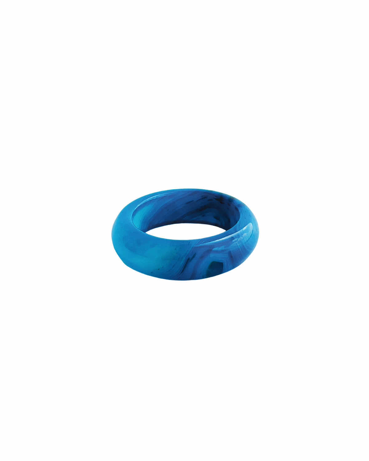 Blauer Achatring