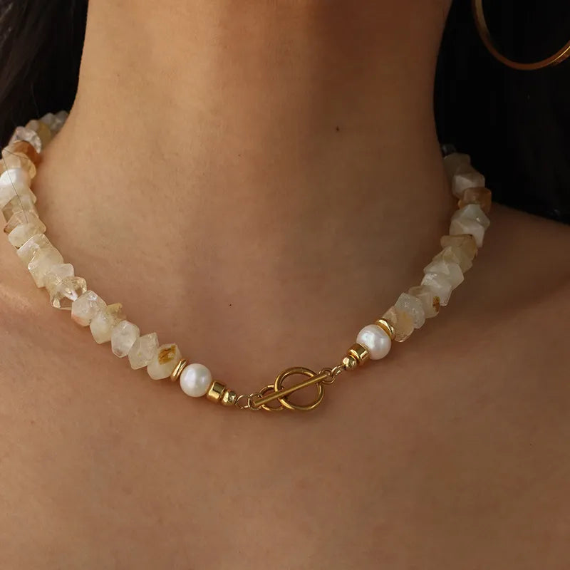 Citrine_FreshwaterPearlBeadedNecklace_GoldenSummerHOTSHELLOWStoneBookstore-p4