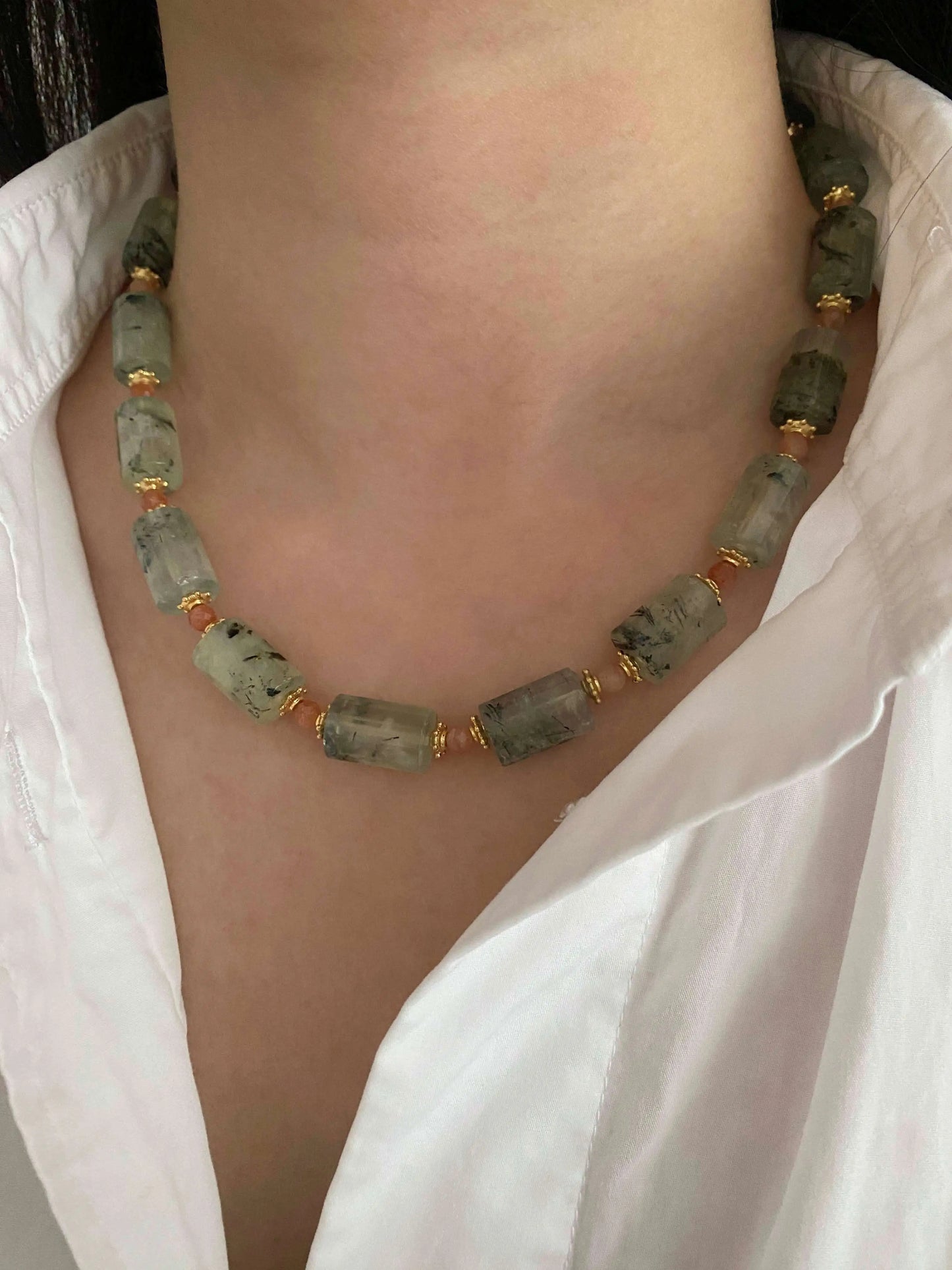 5A Natural Stone Necklace – The Mountains of Portugal | HOTSHELLOW Stone Bookstore