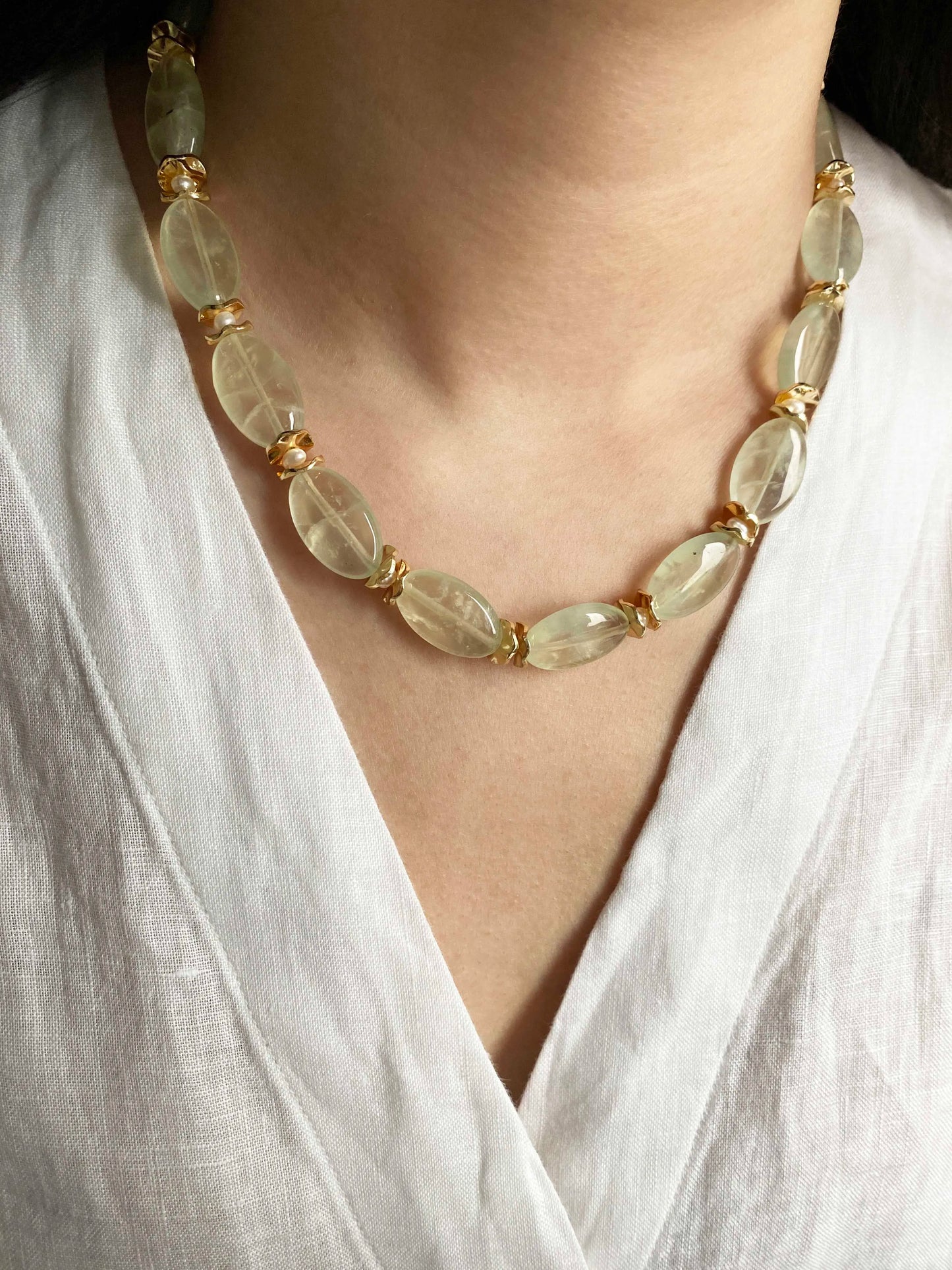 Prehnite Necklace | HOTSHELLOW Stone Bookstore