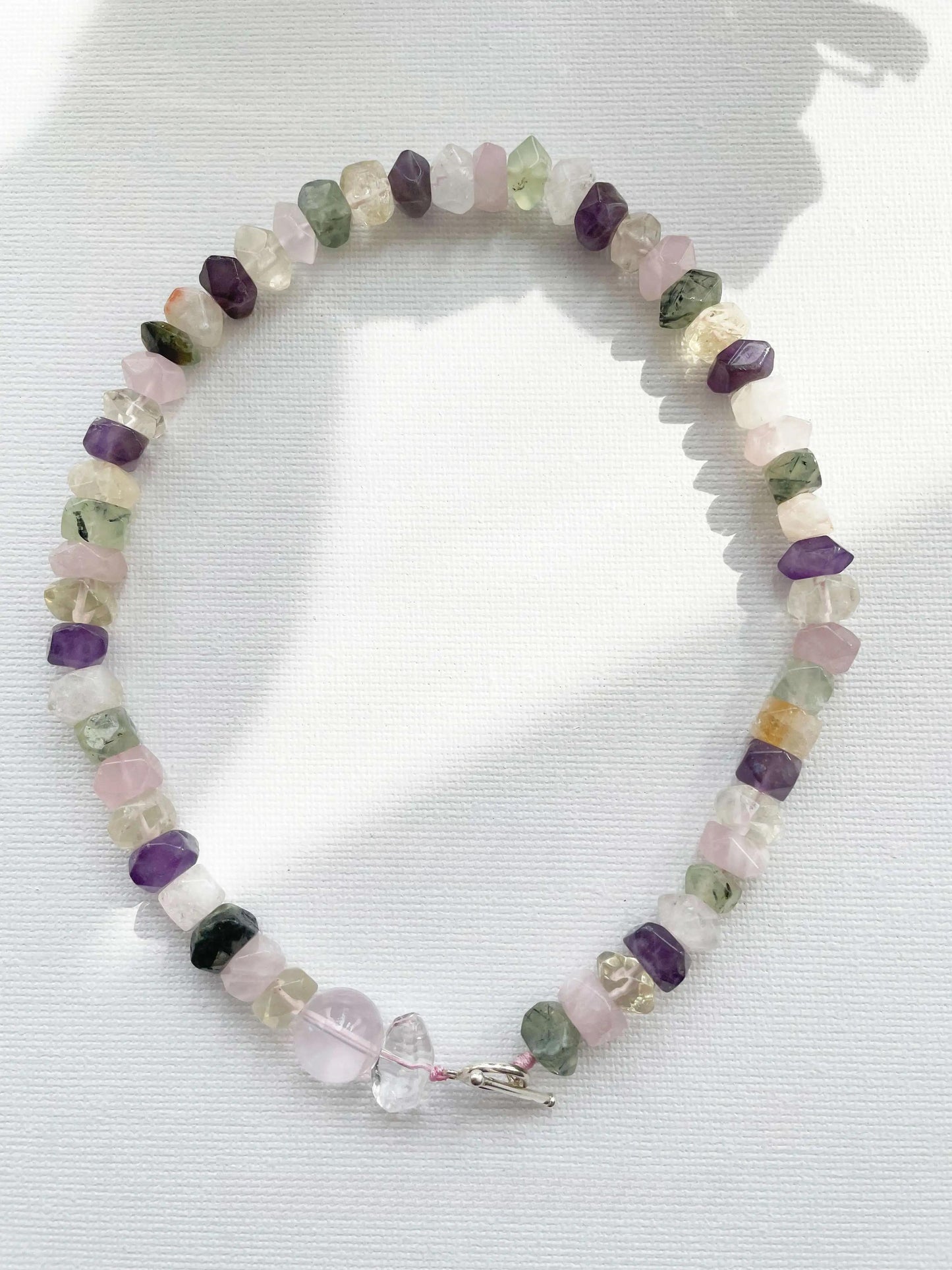 Rainbow Energy Gemstone Necklace – A Summer Spectrum | HOTSHELLOW Stone Bookstore