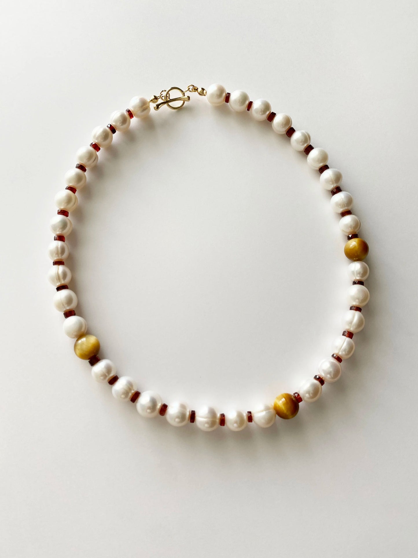 Tiger Eye & Garnet & Baroque Pearl Necklace – The Extraordinary Way | HOTSHELLOW Stone Bookstore