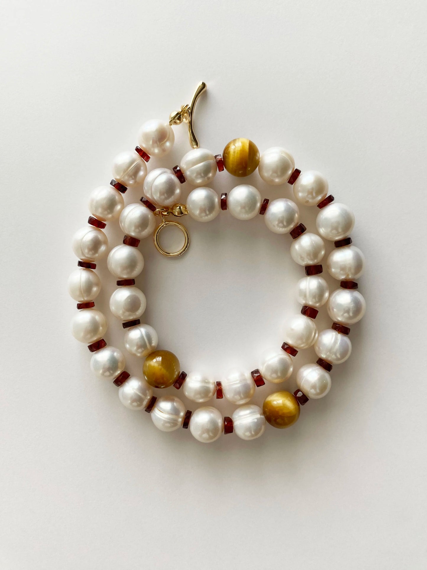 Tiger Eye & Garnet & Baroque Pearl Necklace – The Extraordinary Way | HOTSHELLOW Stone Bookstore
