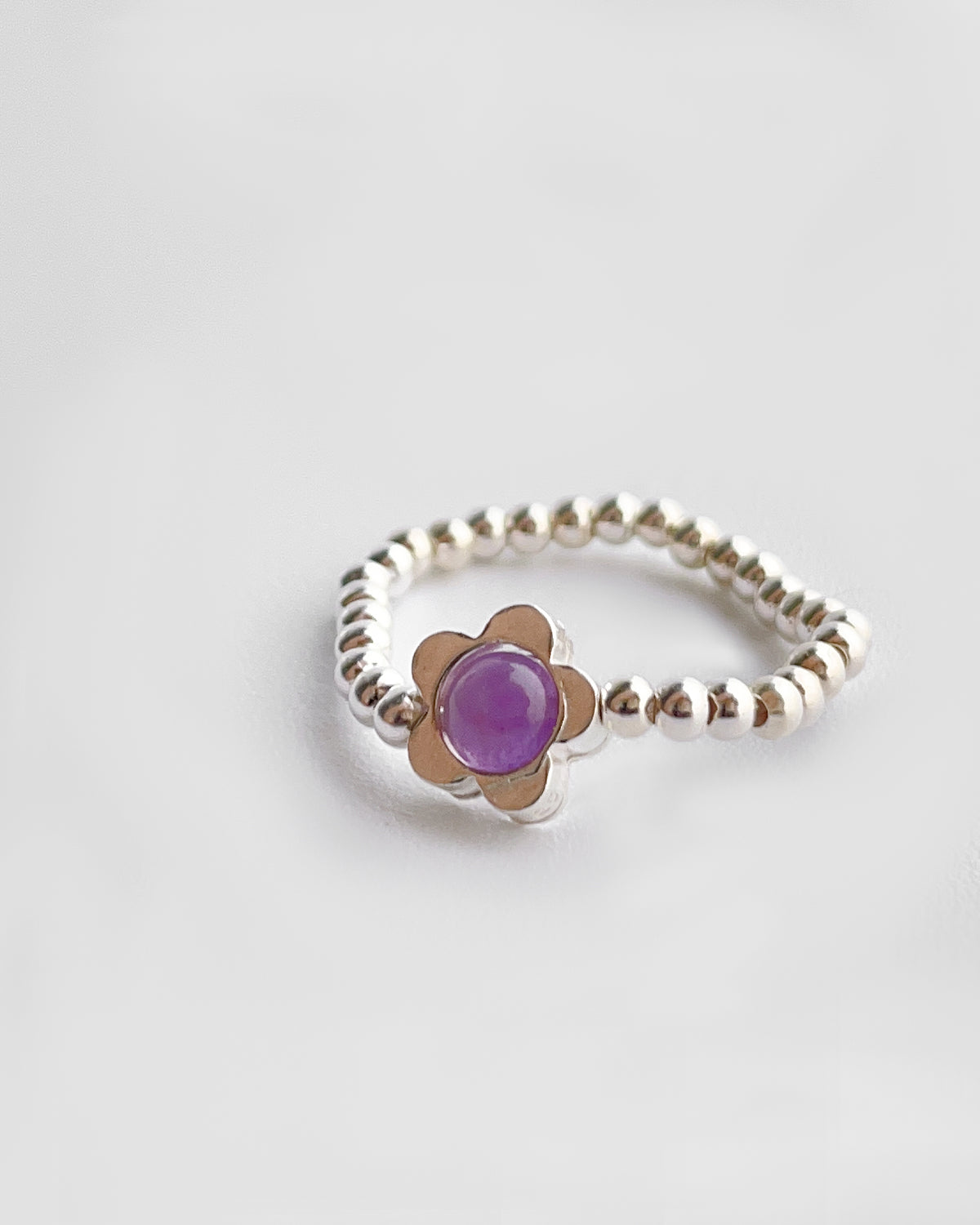 Amethyst-Blumenring