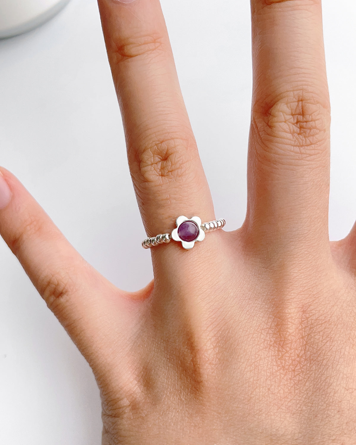 Amethyst-Blumenring