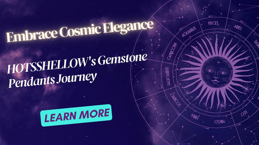 Embrace the Cosmos: Journey Through the Stars with HOTSSHELLOW's Self-Healing Gemstone Pendants