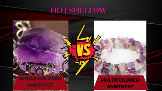 The differences between single-colored and multicolored amethyst jewelry