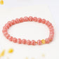 Pink Rhodochrosite Blossom Bracelet