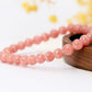 Pink Rhodochrosite Blossom Bracelet