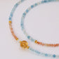 Aquamarine Sunrise Glow Necklace