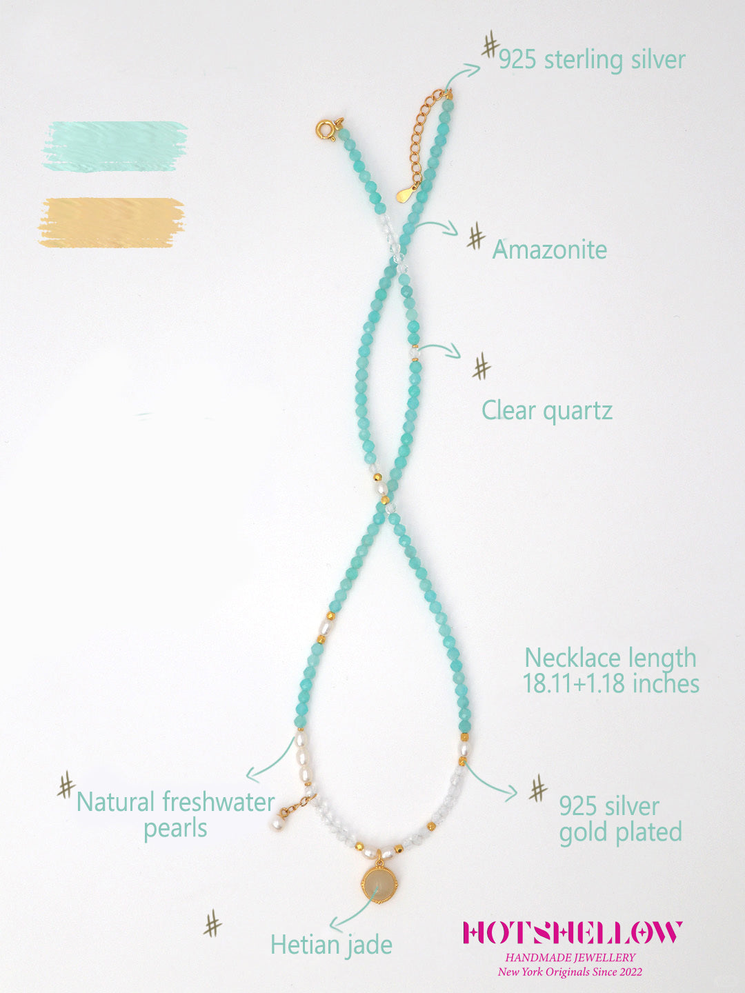 Mint Green Amazonite Confidence Necklace