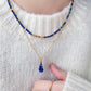 Azure Glow: Lapis Lazuli Double-Layer Necklace