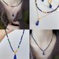 Azure Glow: Lapis Lazuli Double-Layer Necklace