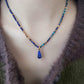 Azure Glow: Lapis Lazuli Double-Layer Necklace