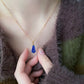 Azure Glow: Lapis Lazuli Double-Layer Necklace