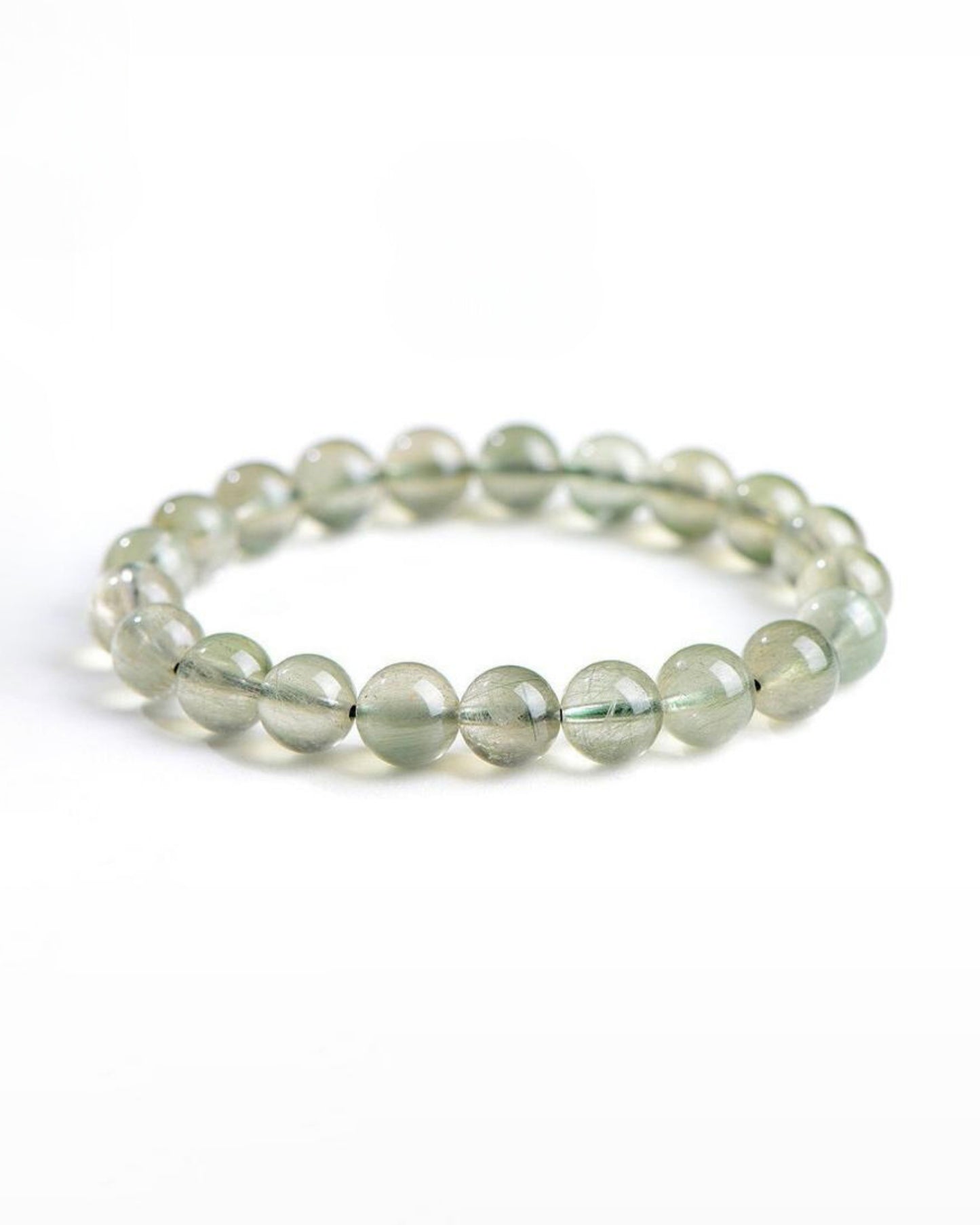 Green Rutilated Quartz Bracelet-HOTSHELLOW