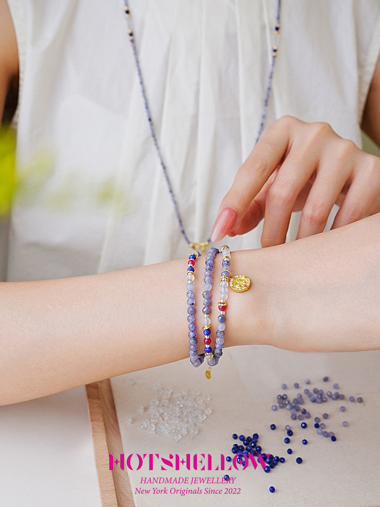 Celestial Flight Tanzanite Wrap Bracelet