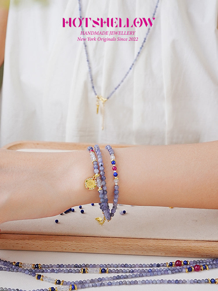 Celestial Flight Tanzanite Wrap Bracelet