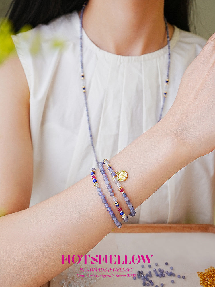 Celestial Flight Tanzanite Wrap Bracelet