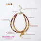 Citrine & Spessartite Garnet Dual Strand Bracelet