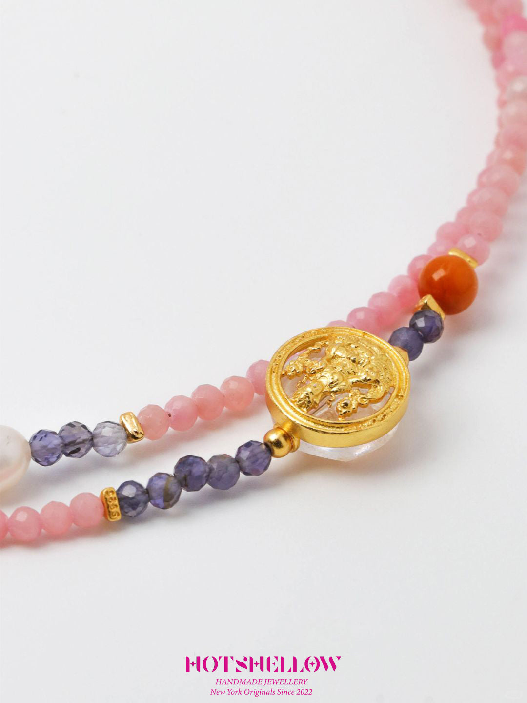 Cupid’s Charm Pink Opal Necklace