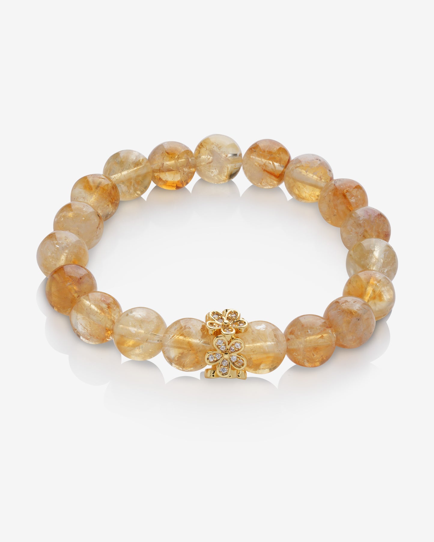 Daisy Rondelle on Golden Healer Quartz Bracelet