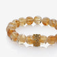 Daisy Rondelle on Golden Healer Quartz Bracelet