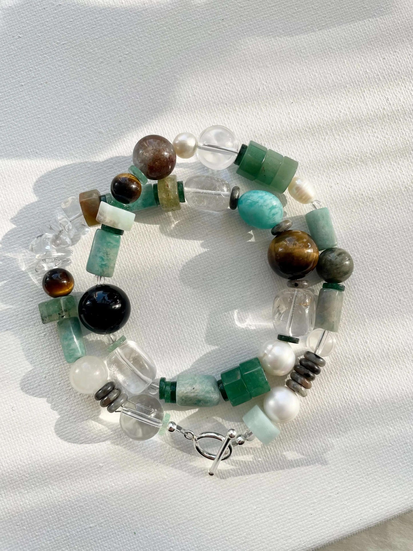Deconstructed Natural Stone Necklace – Elemental Balance | HOTSHELLOW Stone Bookstore