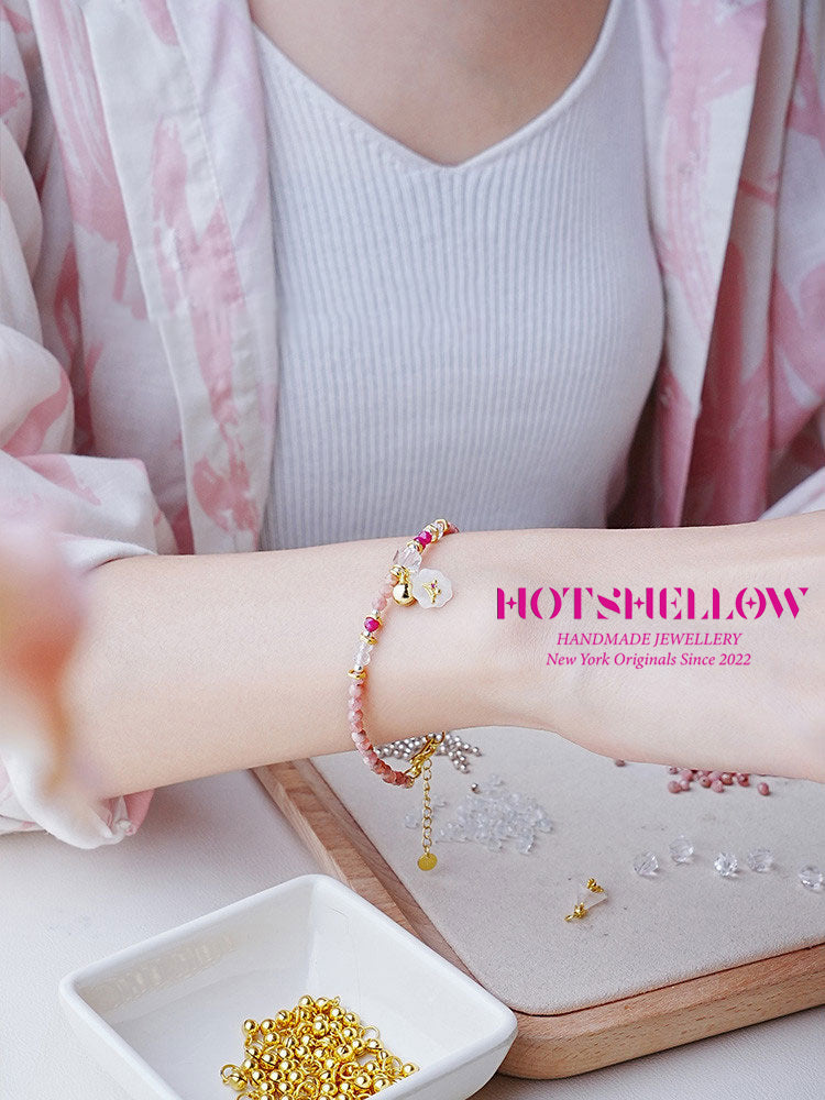 Elegant-Rose-Quartz-Rhodolite-Beaded-Bracelet-HOTSHELLOW-P6