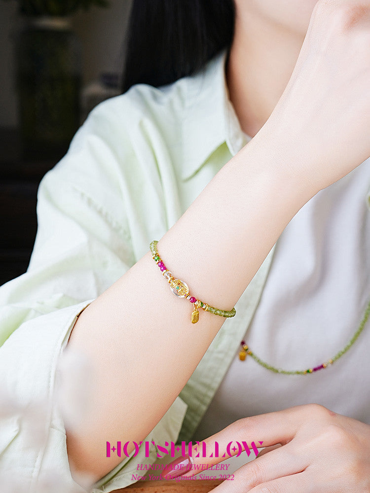 Emerald Harmony Peridot Bracelet