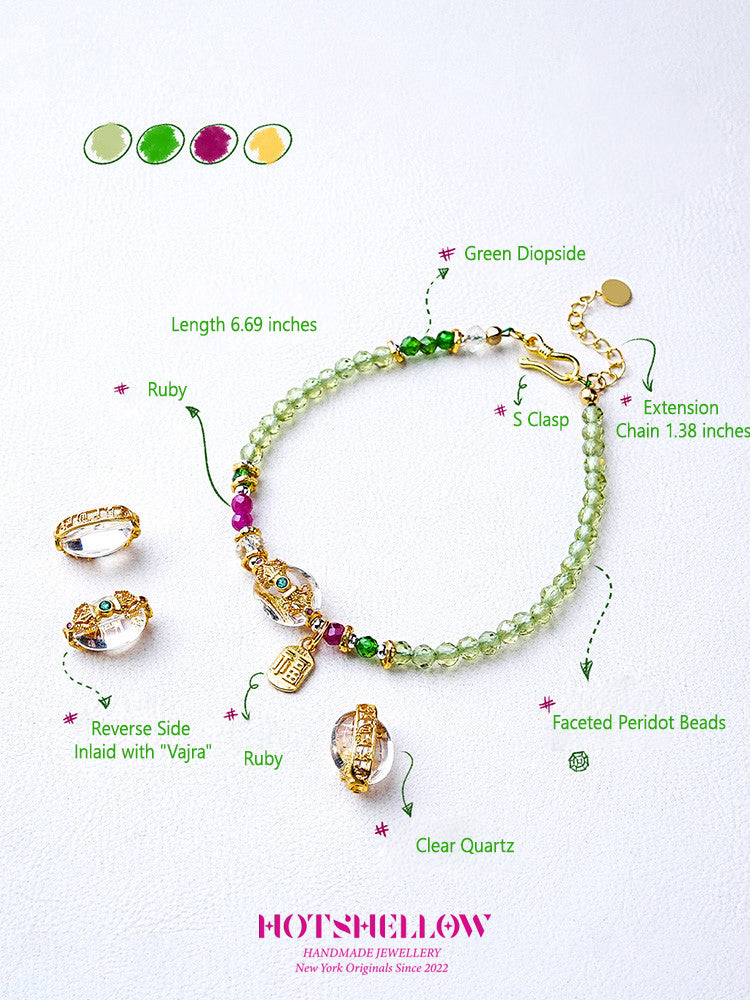 Emerald Harmony Peridot Bracelet