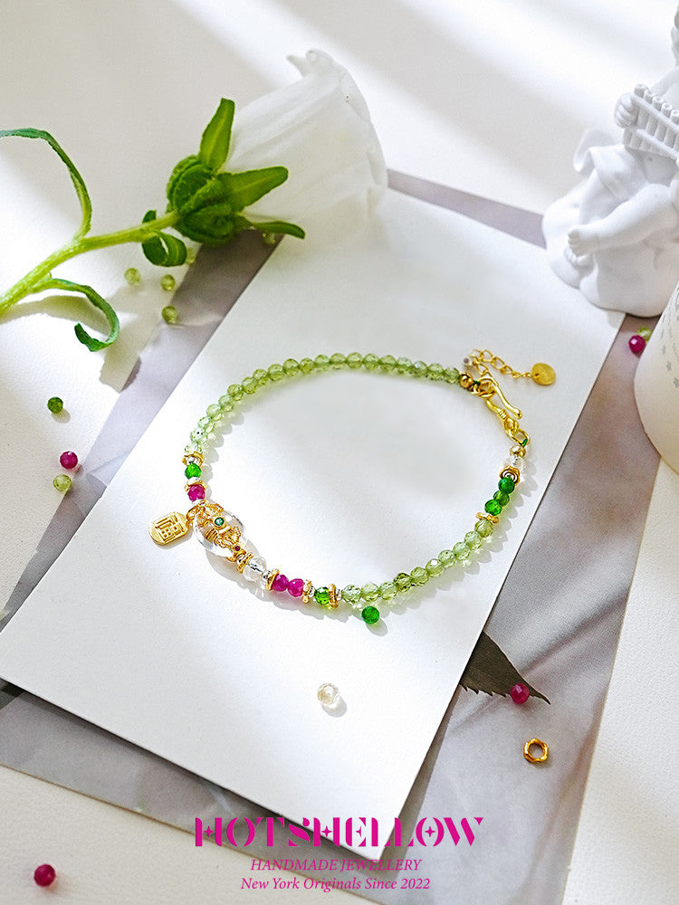 Emerald Harmony Peridot Bracelet