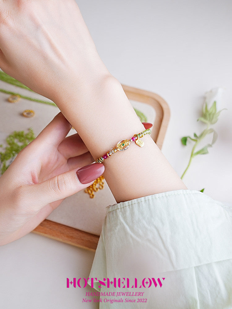 Emerald Harmony Peridot Bracelet