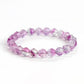 Faceted Purple Fluorite Bracelet