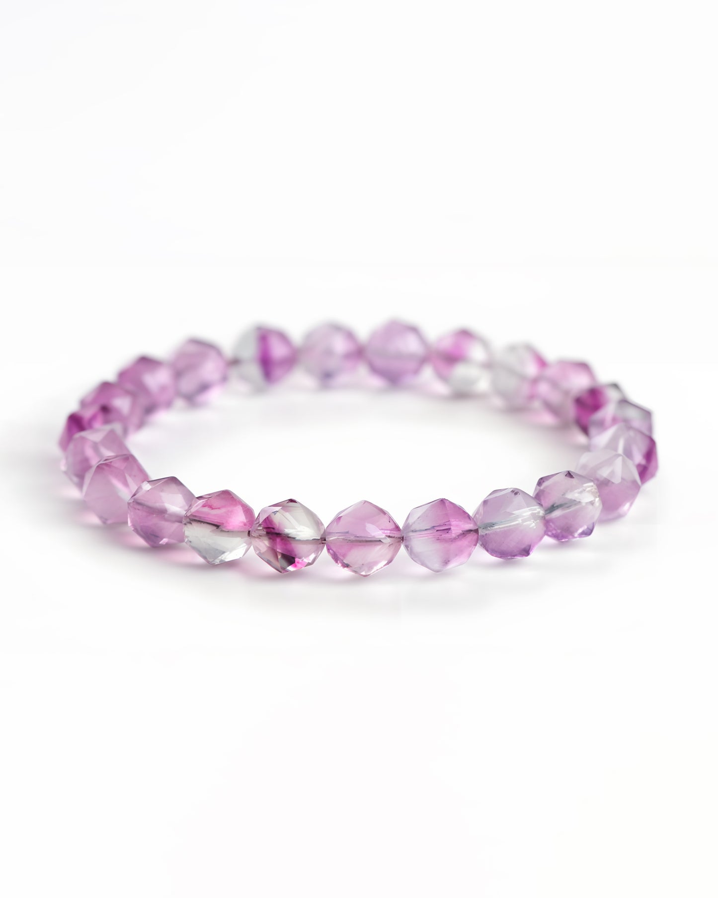 Faceted Purple Fluorite Bracelet