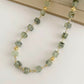 Handcrafted Natural Prehnite Gold Plated Necklace-HOTSHELLOW-P7