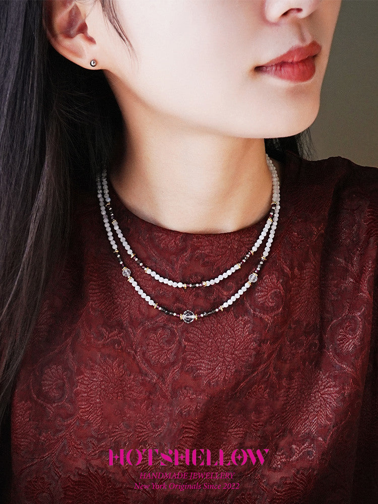 Moonlit Harmony Multi-Layer Necklace