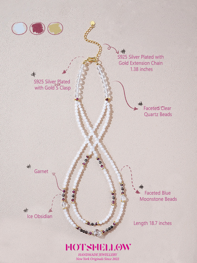 Moonlit Harmony Multi-Layer Necklace