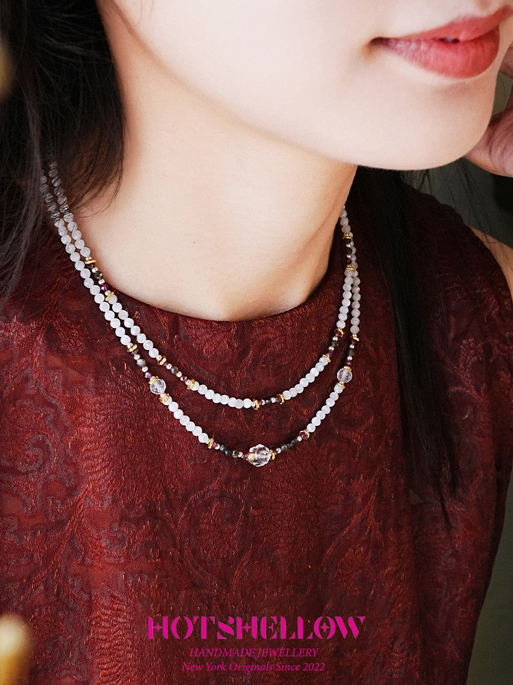 Moonlit Harmony Multi-Layer Necklace