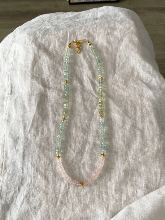 Morganite Necklace_BloomingOvertheSeaHOTSHELLOWStoneBookstore-P1