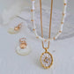 Mother-of-Pearl Beaded Necklace Set