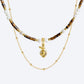 Tiger's Eye & Baroque Pearl Fruit Lover Layered Necklace