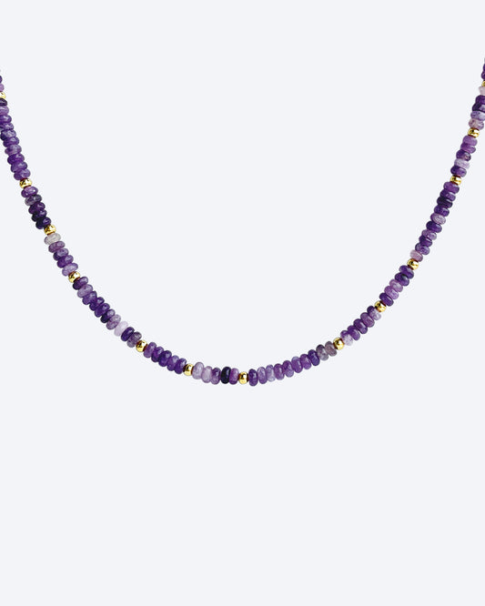 Stabilizing Mood Purple Mica Necklace