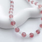 Powerful Love Strawberry Quartz & White Jade Necklace