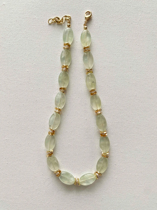 Prehnite Necklace | HOTSHELLOW Stone Bookstore