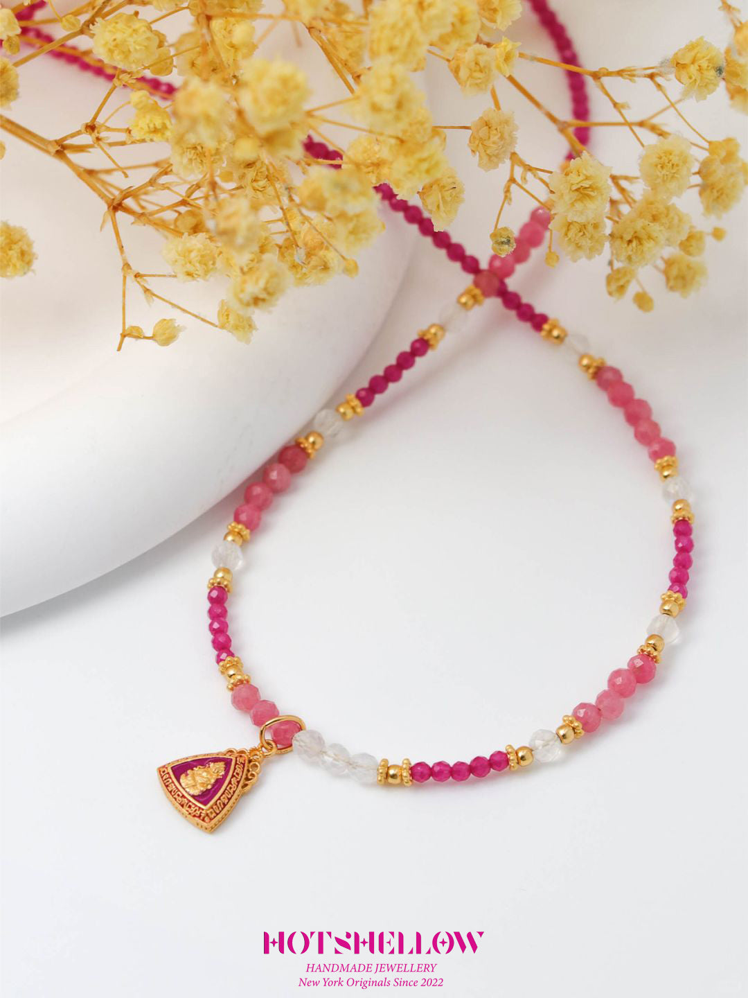 Rosy Elegance Rhodonite Necklace