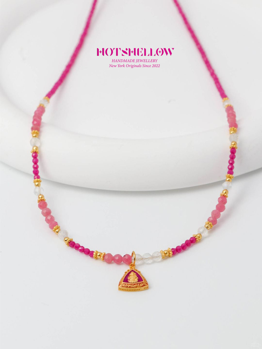 Rosy Elegance Rhodonite Necklace